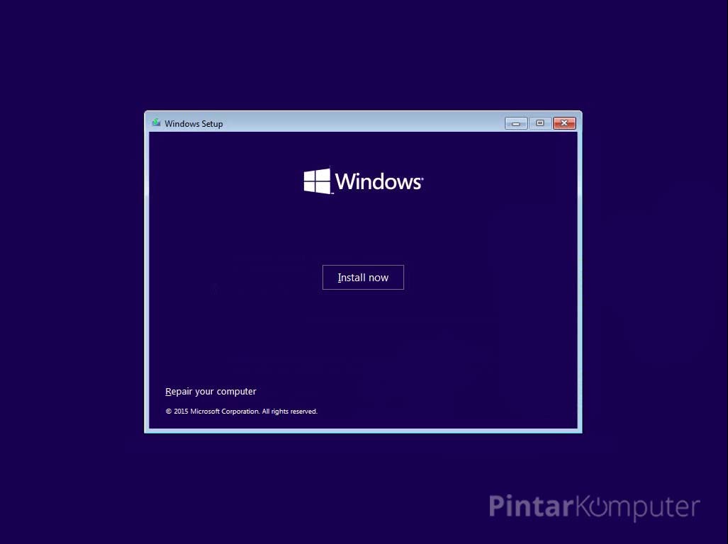 Tutorial Cara Install Windows 10